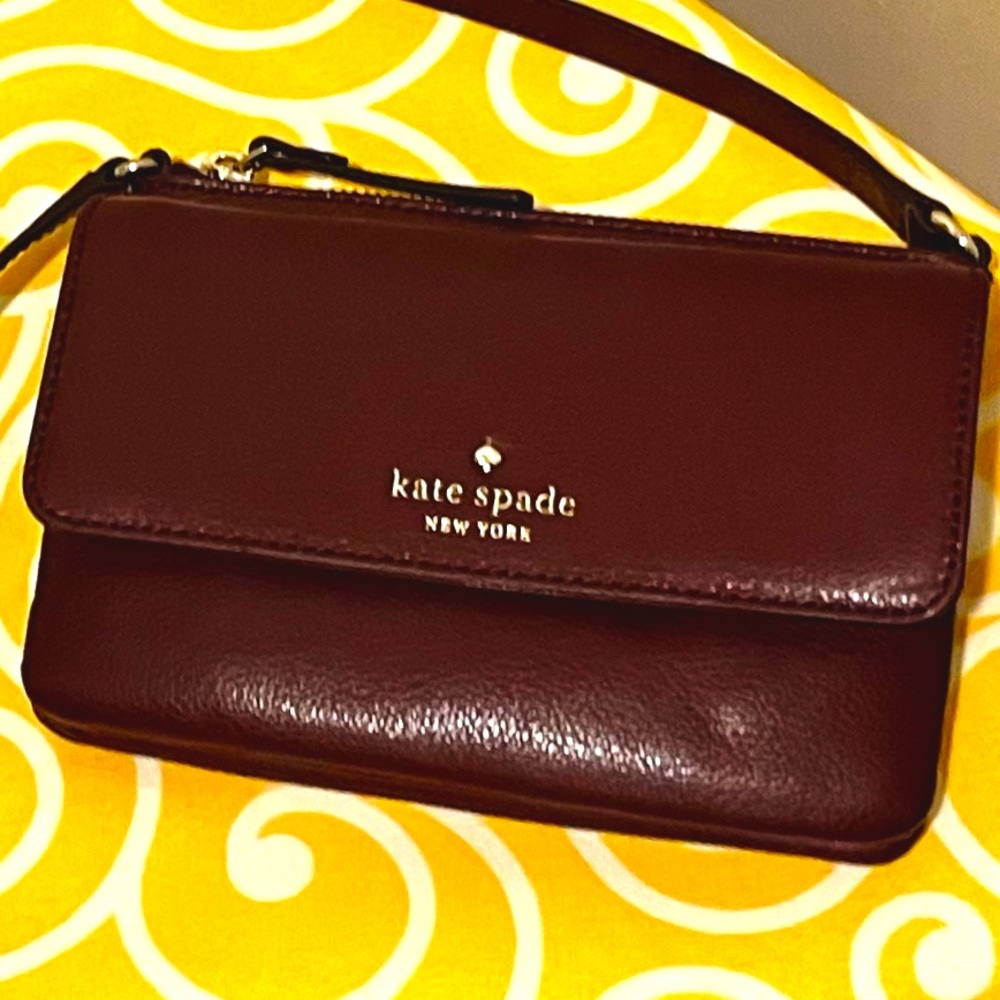 Kate Spade burgundy small crossbody bag NWT
